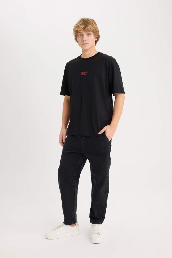 Resim Defacto Erkek  T-shirt D6780AXBK81
