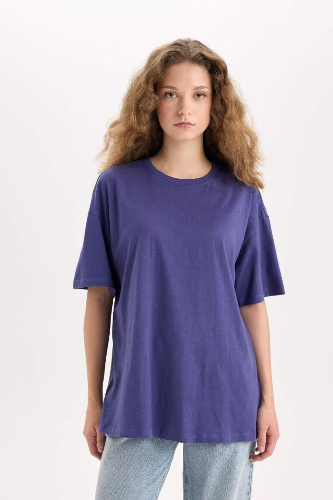 Resim Defacto Kadın Kısa Kol T-shirt V4136AZ/PR160