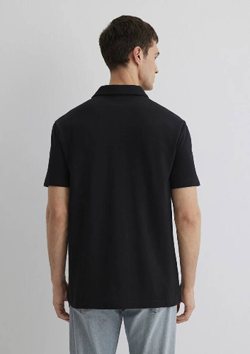 Resim Mavi Loose Erkek  T-shirt M0611904-900