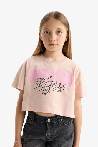 Resim Defacto Kız Çocuk T-shirt E0385A8/PN287
