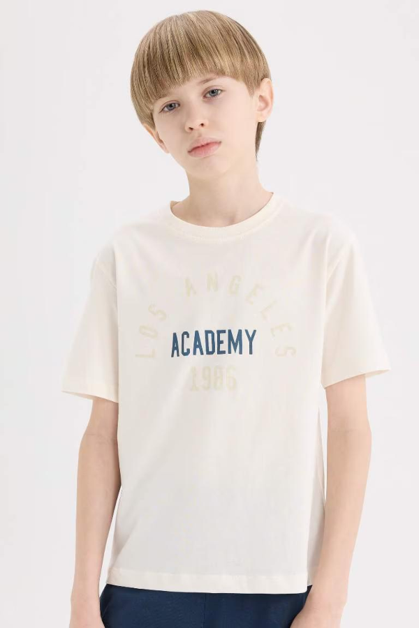 Resim Defacto Erkek Çocuk Kısa Kol T-shirt E0171A8WT32