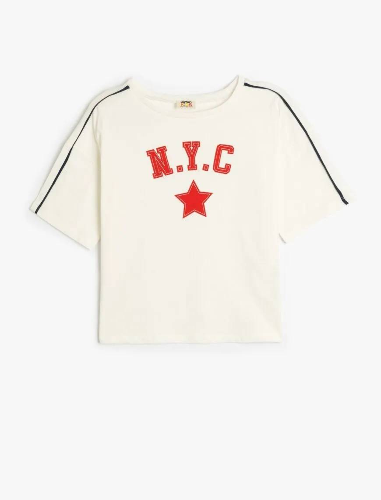 Resim Koton Kız Çocuk T-shirt 5SKG10326AK
