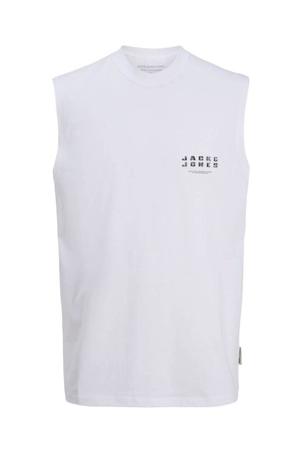 Resim Jack & Jones Jcorecharge Front Brandıng Tank Top Erkek T-shirt 12274740