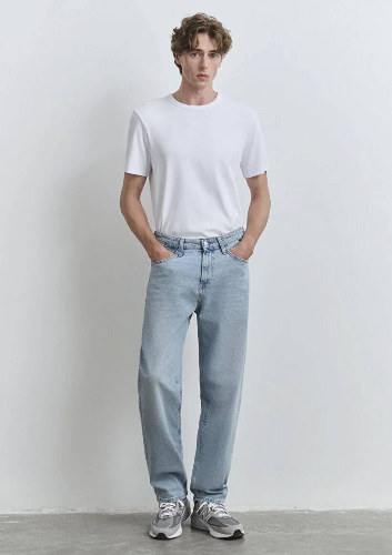 Resim Mavi Baggy Erkek Jean Pantolon M0010289-89647