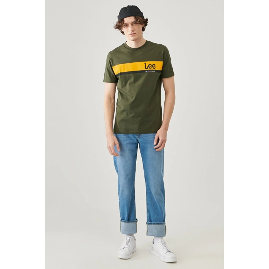 Resim Lee Erkek T-shirt L211918801 L211918 Grafik Logo