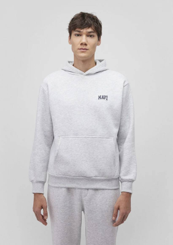 Resim Mavi Kapüşonlu Erkek Sweat M0S10173-82498