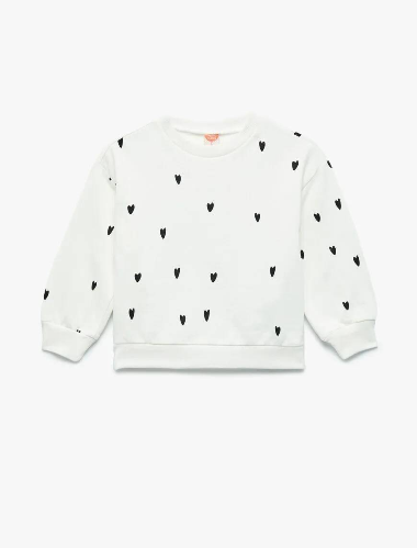 Resim Koton Kız Bebek Sweat 6Wmg10089Ak