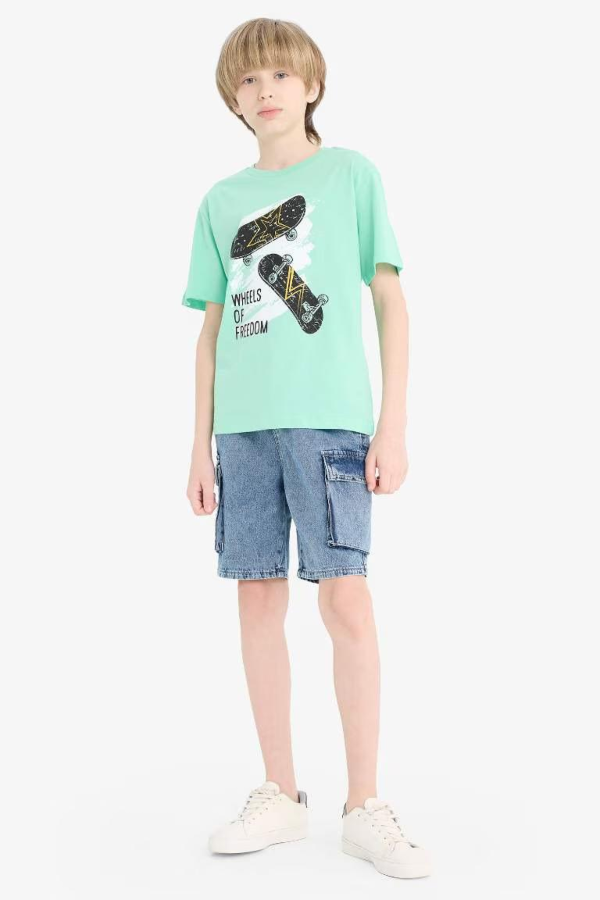 Resim Defacto Erkek Çocuk Kısa Kol T-shirt F0174A8GN1203