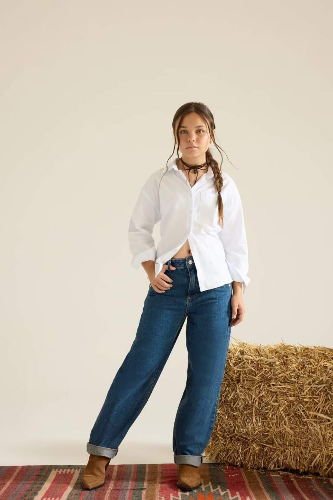 Resim Defacto Kız Çocuk  Jean Pantolon F7166A8/NM34