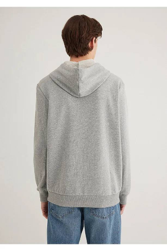 Resim Mavi Logo Kapüşonlu Erkek Sweat M065606-28387