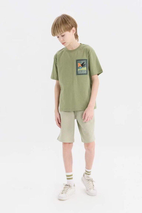 Resim Defacto Erkek Çocuk Kısa Kol T-shirt E0966A8KH461