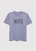 Resim Mavi Jenerik Kız Çocuk T-Shirt M7610385-88095