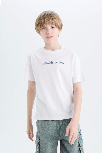 Resim Defacto Erkek Çocuk Kısa Kol T-shirt D9292A8WT34