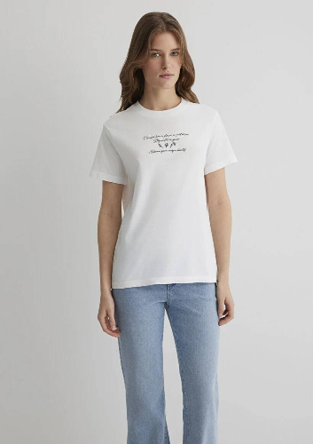 Resim Mavi Regular Kadın  T-shirt M1613133-70057