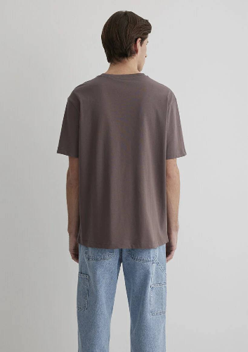 Resim Mavi Loose Erkek  T-shirt M0612657-70423