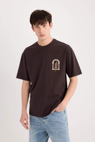 Resim Defacto Erkek  T-shirt D9345AXBN337