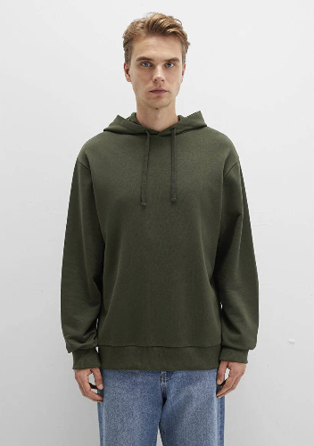 Resim Mavi Kapüşonlu Erkek Sweatshirt M0S10417-71545