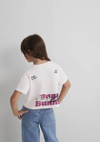 Resim Mavi Bugs Bunny Kız Çocuk T-Shirt M7610369-90773