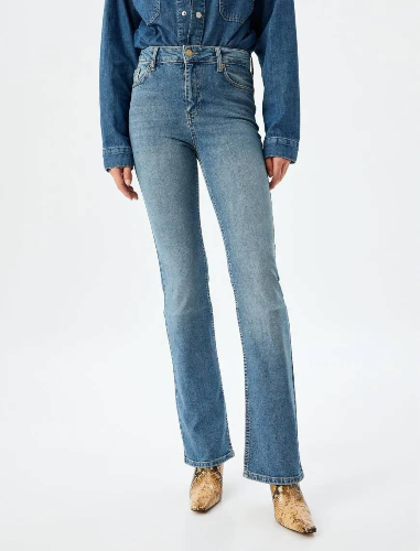 Resim Koton Kadın Jean Pantolon 5WAL40239MD