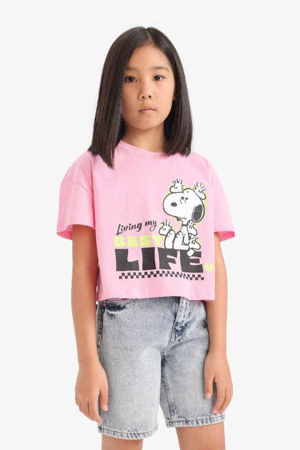 Resim Defacto Kız Çocuk Kısa Kol T-shirt E8160A8PN253