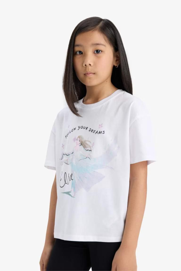 Resim Defacto Kız Çocuk Kısa Kol T-shirt E8166A8/WT34