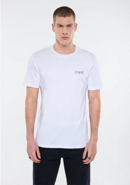 Resim Mavi Basıc Erkek T-Shirt M0610360-620