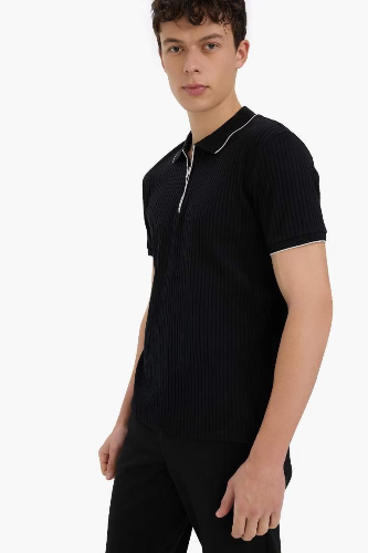 Resim Defacto Erkek T-shirt D3948AX/BK81