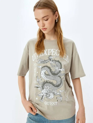 Resim Koton Kadın T-shirt 5SAL10176IK
