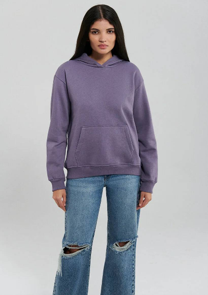 Resim Mavi Kapişonlu Kadın Sweat M167299-70608