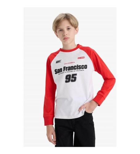 Resim Defacto Erkek Çocuk Uzun Kol T-shirt F1961A8/WT32