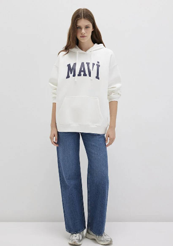 Resim M1600361-81964 Mavi Kadın Sweat