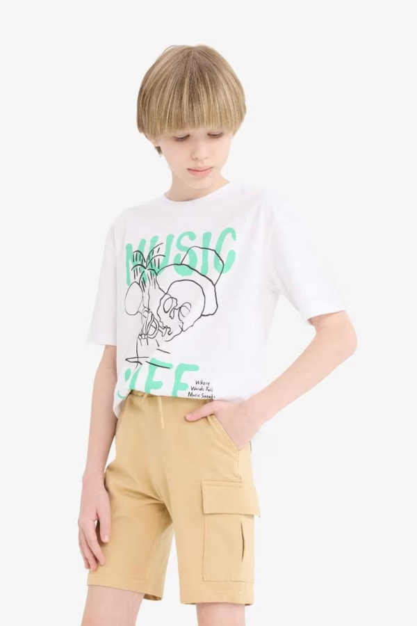 Resim Defacto Erkek Çocuk Kısa Kol T-shirt E0184A8/WT34