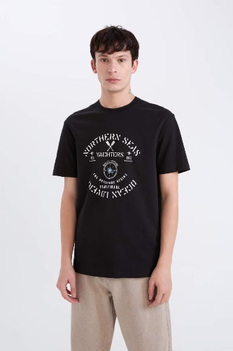 Resim Defacto Erkek  T-shirt E1329AXBK81