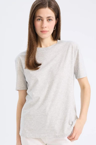 Resim Defacto Kadın Kısa Kol T-shirt W9584AZ/GR93