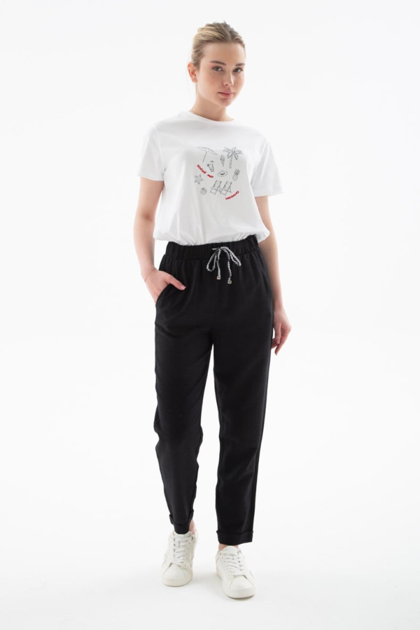 Resim Fashion Friends Kadın Kanvas Pantolon