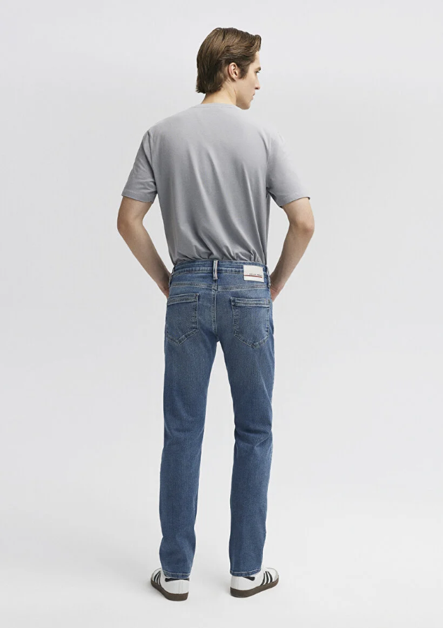 Resim Mavi Marcus Erkek Jean Pantolon M0035187861