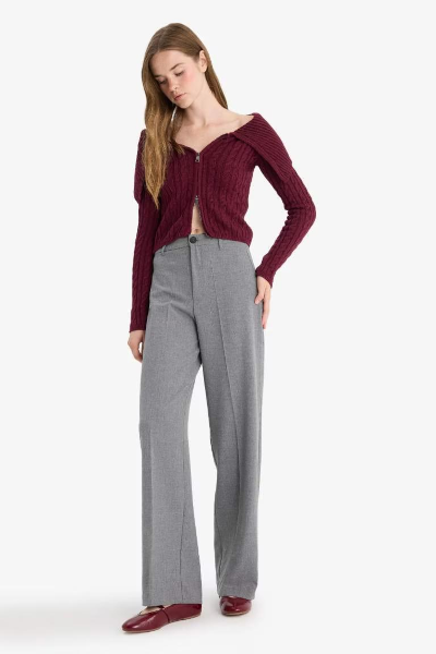 Resim Defacto Kadın Kanvas Pantolon F6214AX/GR394