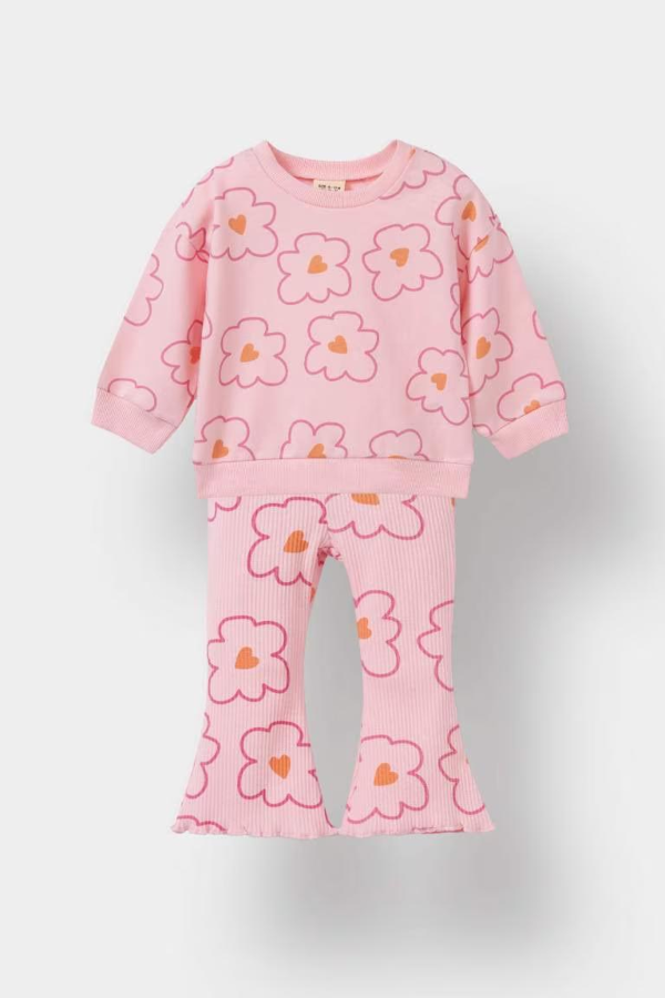 Resim Defacto Kız Bebek  Sweat Takım F0514A5/PN99