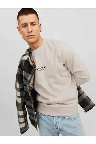 Resim Jack & Jones Jorvesterbro Sweat Crew Neck Noos Erkek Sweat 12241694