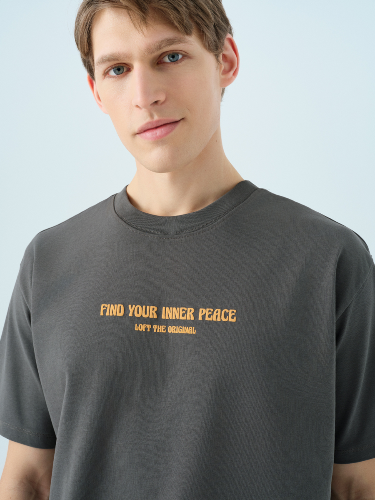 Resim Loft Erkek Loose Fit T-shirt LF2038581