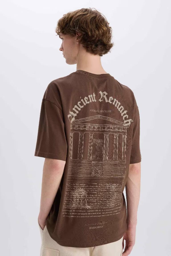 Resim Defacto Erkek T-shirt E4539AX/BN322