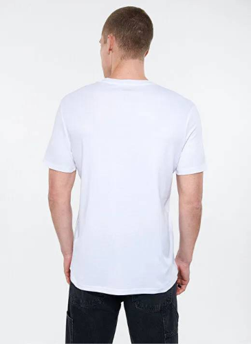 Resim Mavi Loose Erkek  T-shirt M0612610-620