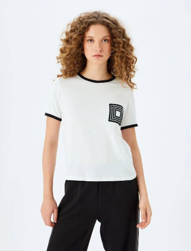 Resim Koton Kadın T-shirt 5SAL10191IK