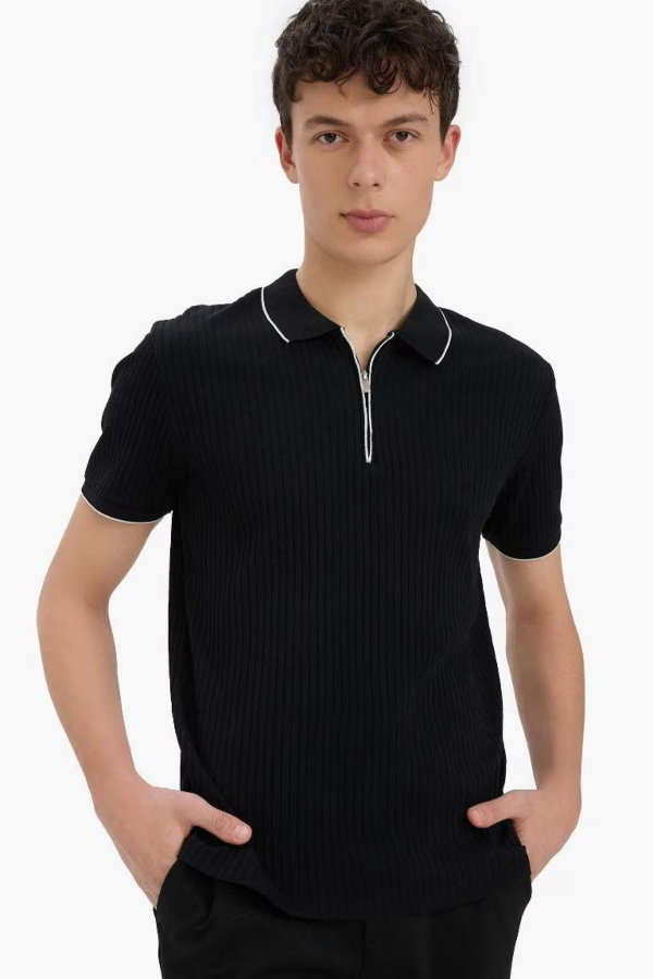 Resim Defacto Erkek T-shirt D3948AX/BK81