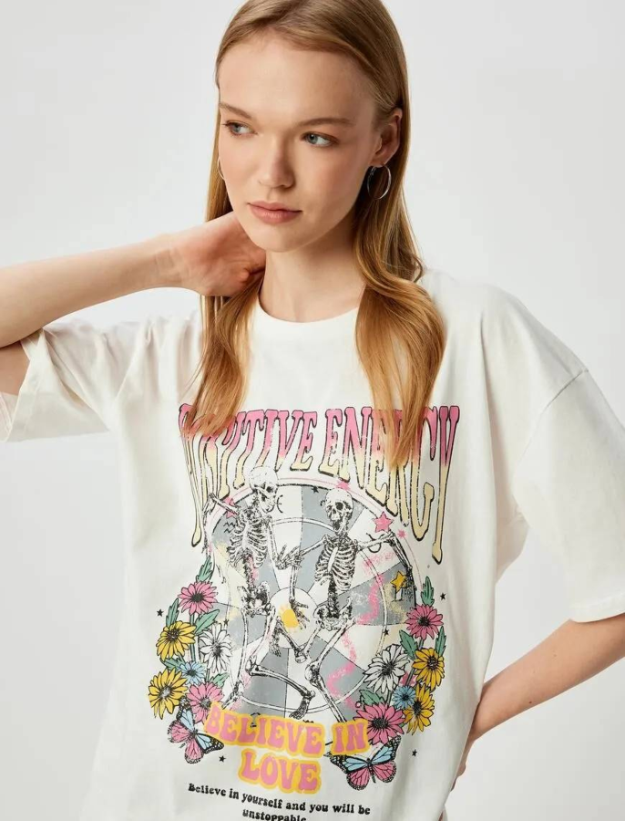 Resim Koton Kadın T-shirt 5SAL10018IK