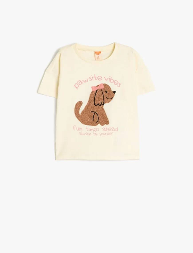 Resim Koton Kız Bebek Kısa Kol T-shirt 5SMG10032AK