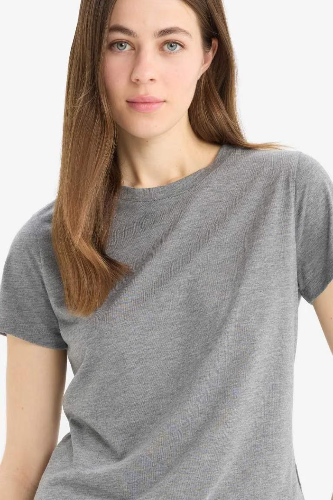 Resim Defacto Kadın Kısa Kol T-shirt W7299AZ/AR53