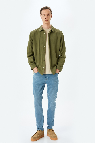 Resim Koton MICHEAL Skinny Erkek Jean  Pantolon 5SAM40045ID