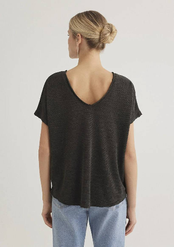 Resim Mavi Kısa Kol Kadın T-Shirt M167311-70087