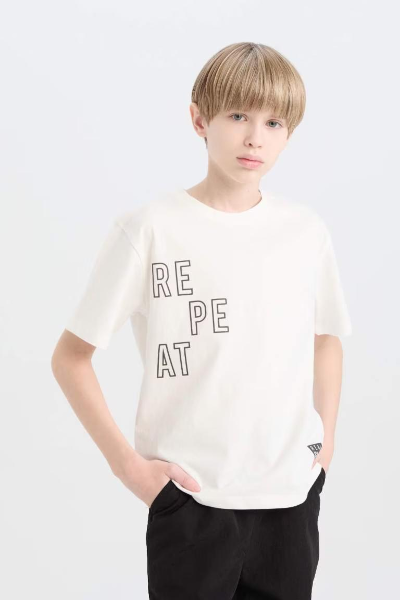 Resim Defacto Erkek Çocuk Kısa Kol T-shirt D9505A8/WT32